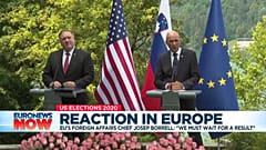 US Secretary of State Mike Pompeo and Slovenian PM Janez Jansa. Bled, August 2020