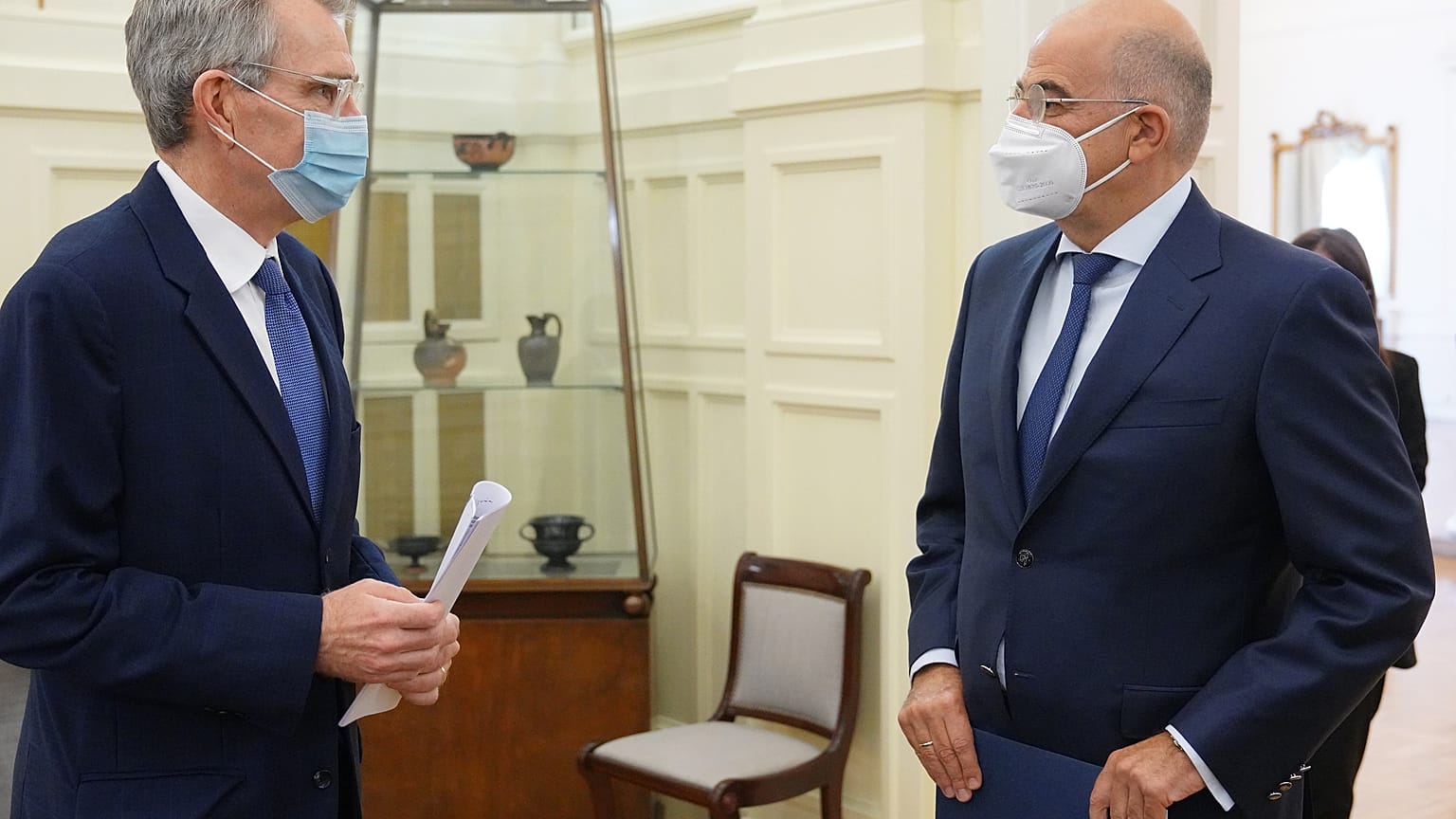 Νίκος Δένδιας και Τζέφρι Πάιατ