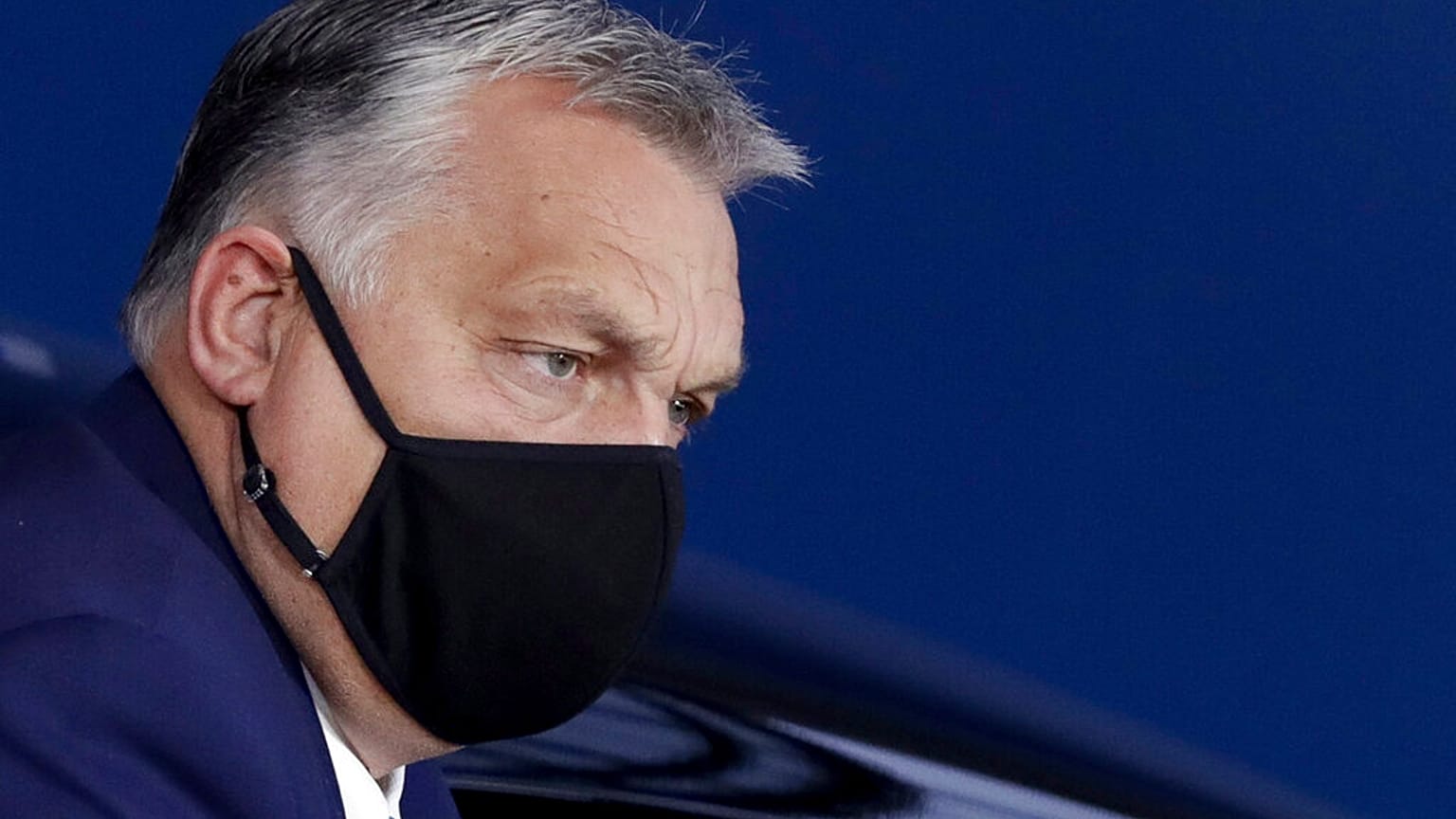 Orbán Viktor magyar kormányfő Brüsszelben 2020. október 16-án