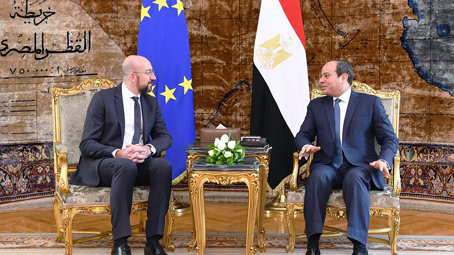 EGYPTIAN PRESIDENCY HANDOUT/EPA