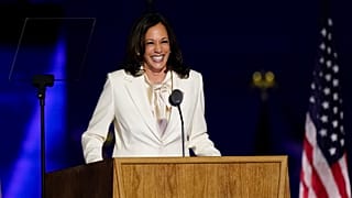 La vice-présidente-élue américaine Kamala Harris lors de son discours de victoire le 7 novembre 2020