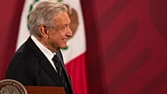 AMLO durante su rueda de prensa diaria