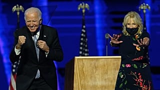 Joe Biden és felesége, Jill, megköszöni a támogatást Wilmingtonban, az eredményhirdetés után