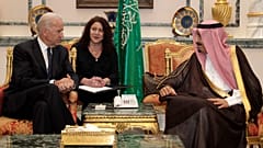 صورة أرشيفية للرئيس الأمريكي والعاهل السعودي 