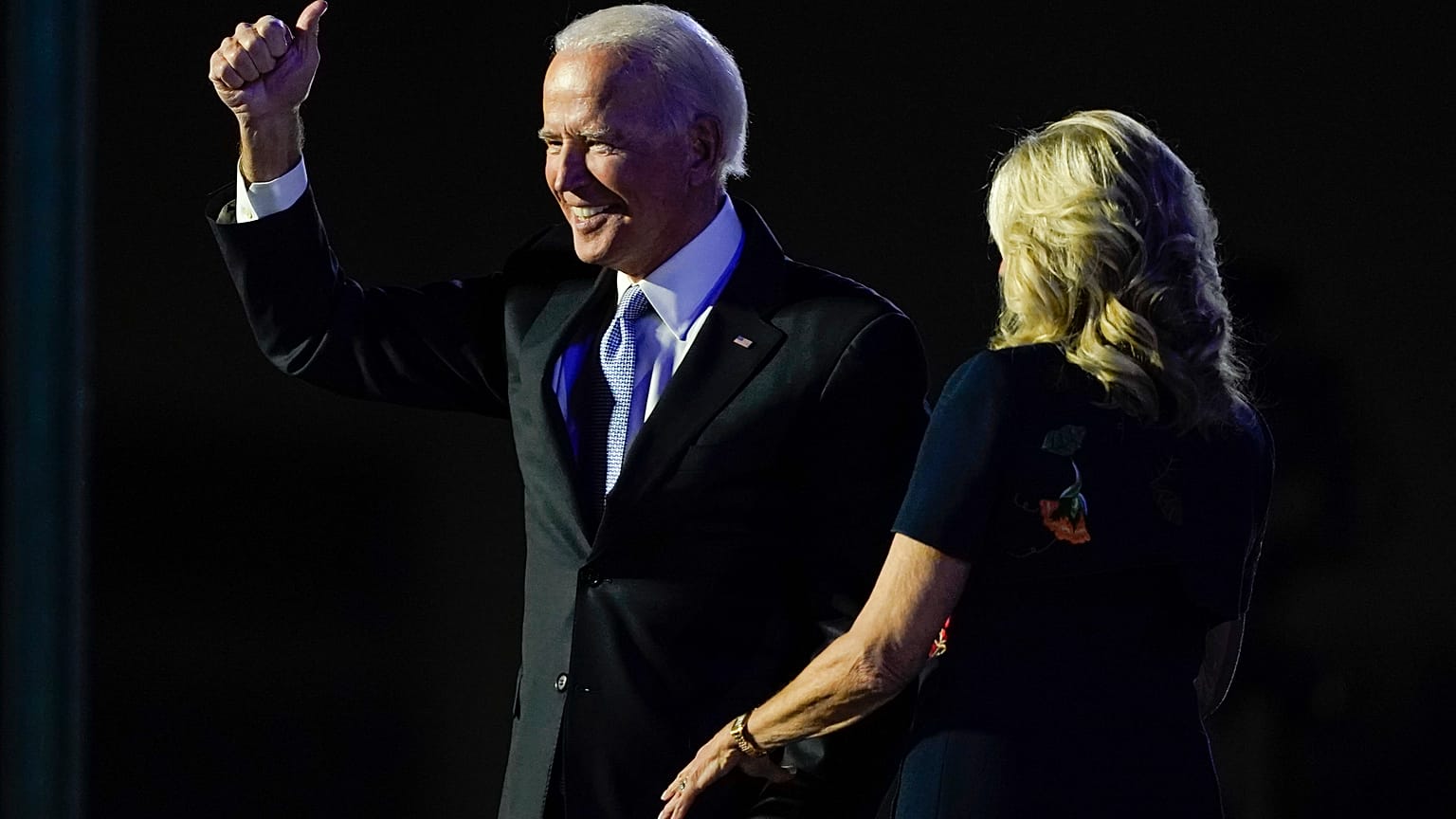 Designierter Präsident Joe Biden mit seiner Frau Jill, 7.11.2020