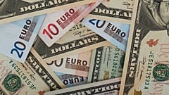 US dollars and euros