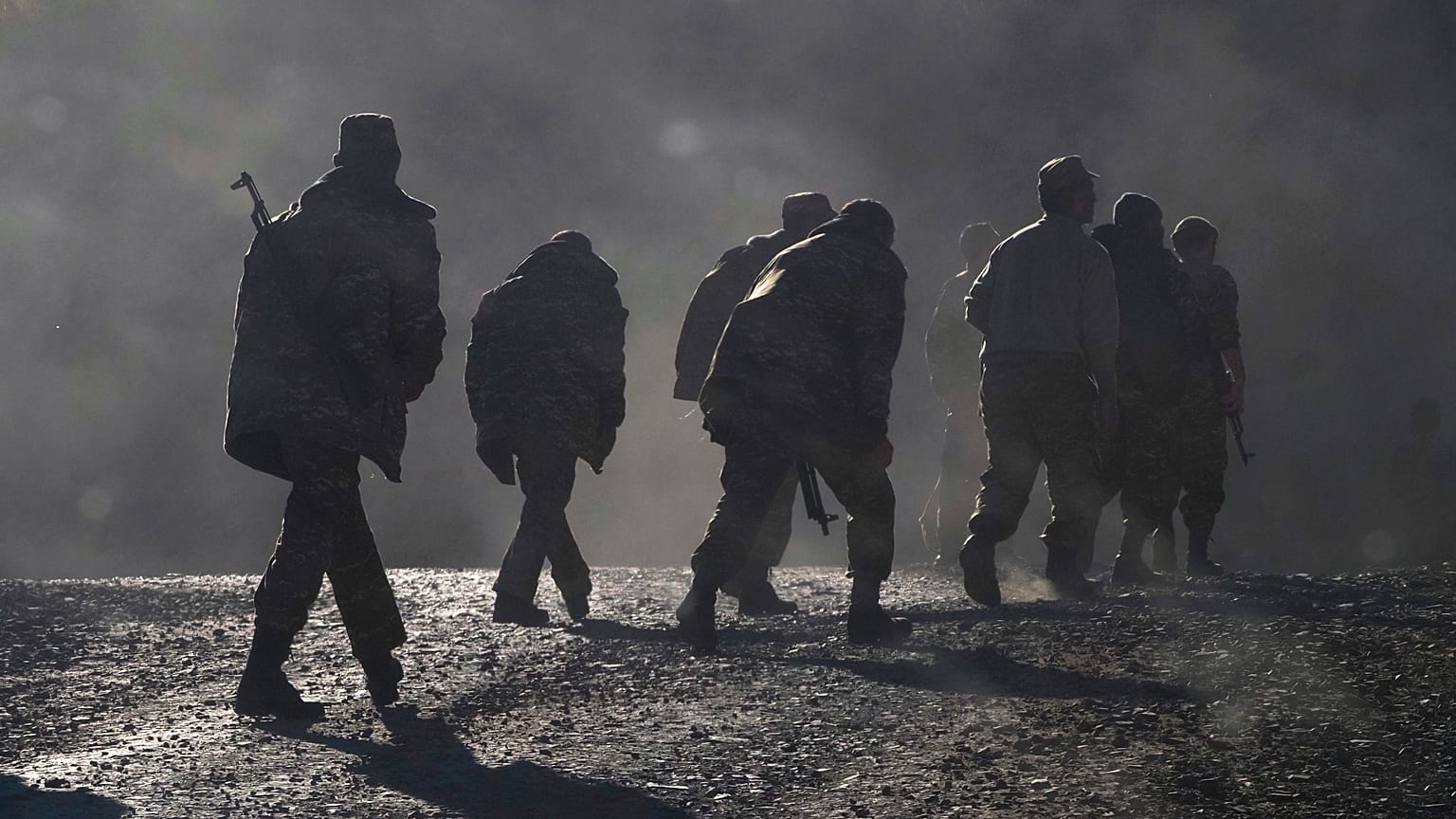 Армянские военные в Нагорном Карабахе 8 ноября 2020
