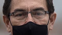 El presidente destituido Martín Vizcarra