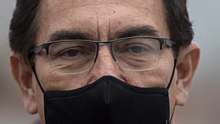 El presidente destituido Martín Vizcarra