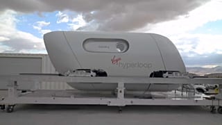 Capsule Hyperloop de Virgin, Nevada, USA