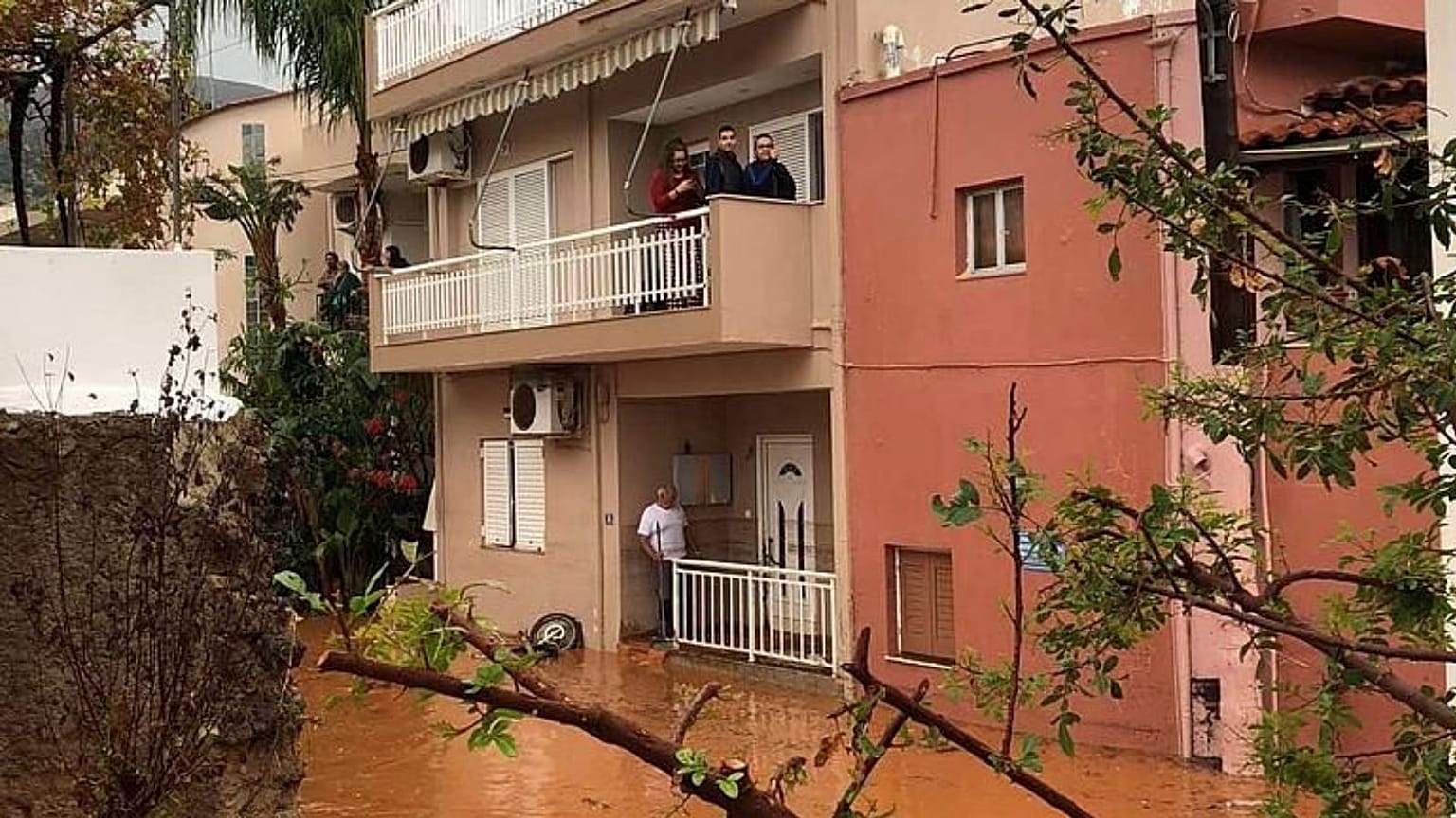 Authorities say the worst damage occurred east of the island's capital, Iraklio.