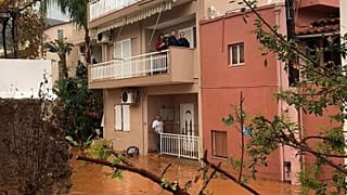 Authorities say the worst damage occurred east of the island's capital, Iraklio.