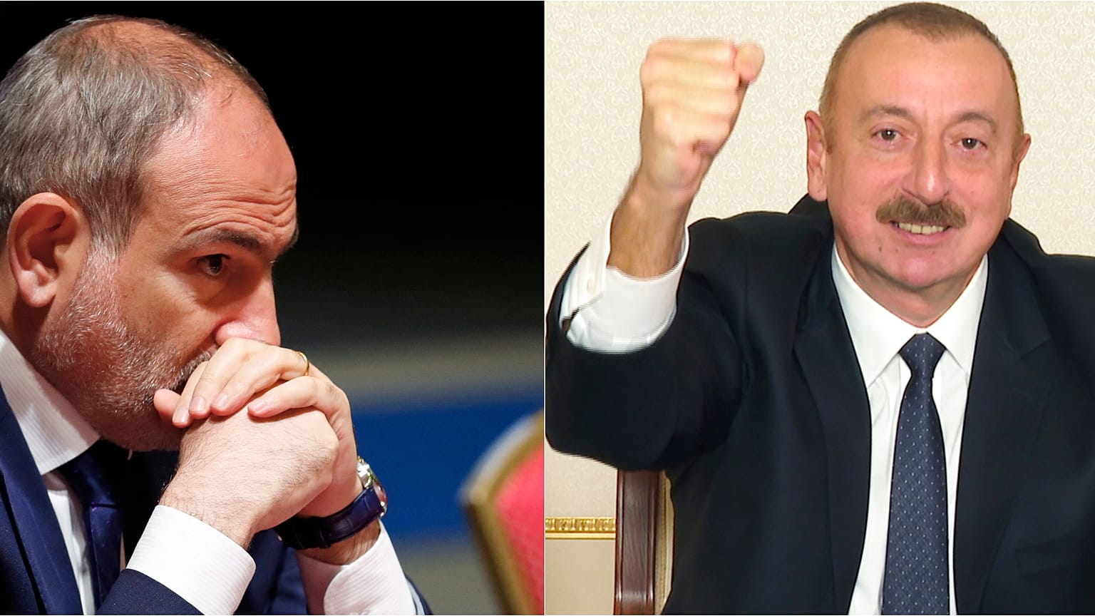 Ermeni Başbakan Paşinyan ve Azeri Devlet Başkanı Aliyev