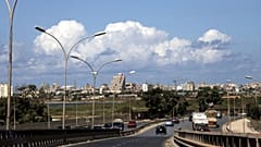 منظر عام لمدينة بنغازي، ليبيا.