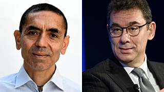 BioNTech kurucusu Uğur Şahin, Pfizer CEO'su Albert Bourla