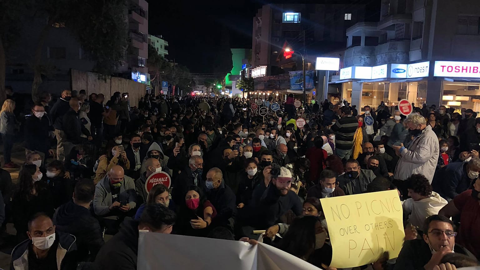 Κατεχόμενη Λευκωσία διαμαρτυρία
