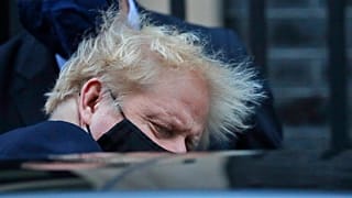 Britain's Prime Boris Johnson leaves 10 Downing Street to attend the weekly Prime Minister's Questions session in parliament, in London, Wednesday, Nov. 4, 2020. (AP Photo/Fra