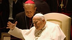 II. János Pál pápa és Stanisław Dziwisz 2003. október 16-án