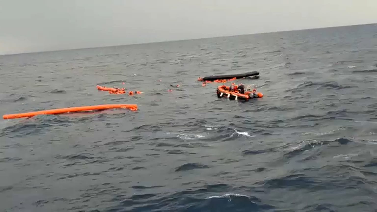 Open Arms filming the rescue operation