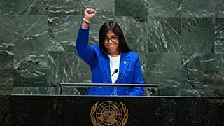 La vicepresidenta de Venezuela, Delcy Rodríguez en la Asamblea General de la ONU, Nueva York 27/9/2019