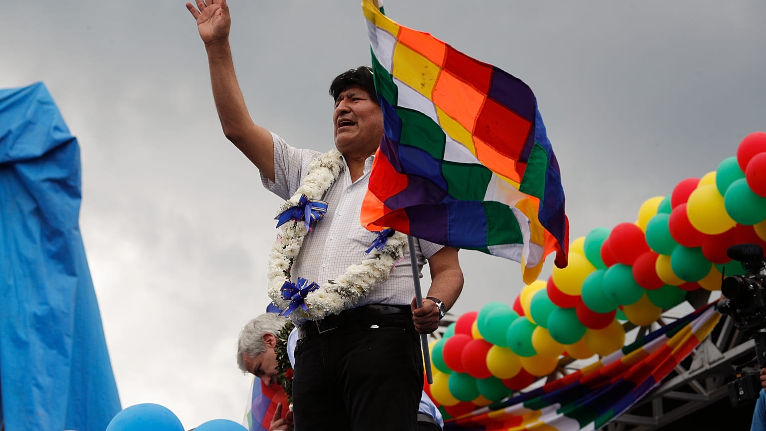 Evo Morales en Chimoré (Bolivia)
