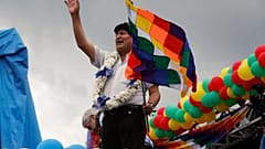 Evo Morales en Chimoré (Bolivia)