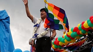 Evo Morales en Chimoré (Bolivia)