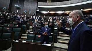 الرئيس التركي رجب طيب أردوغان في البرلمان ليخطب أمام كتلته النيابية ـ أنقرة ـ 2020/11/11