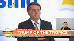Brazil President Jair Bolsonaro delivering speech in the capital Brasilia