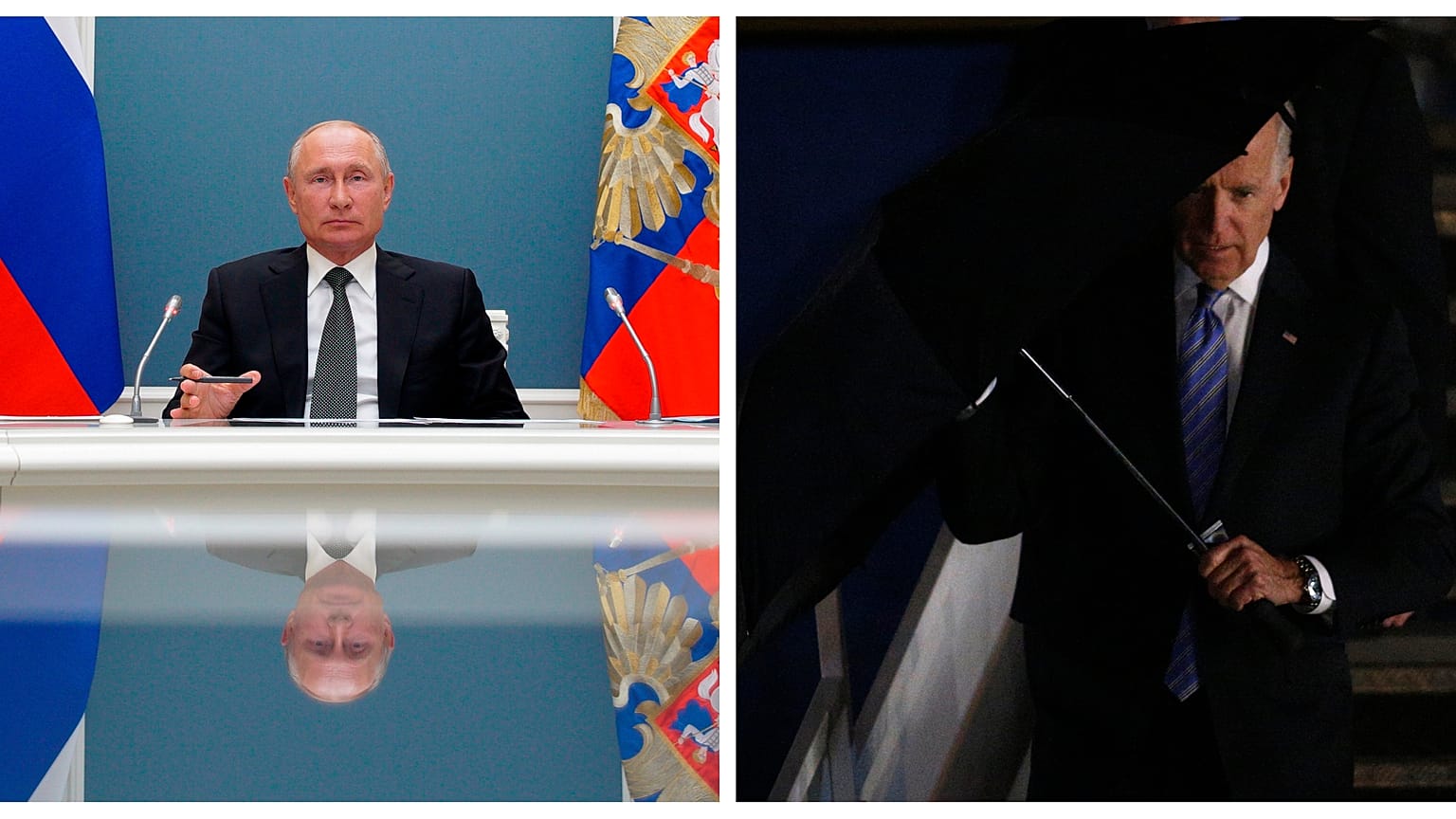 Владимир Путин и Джо Байден.