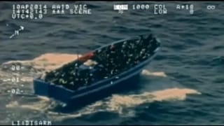 Boot mit Migranten