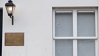 The Saudi Arabian embassy in The Hague was sprayed with gunfire on Thursday