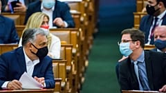 Orbán Viktor miniszterelnök és Gulyás Gergely kancelláriaminiszter