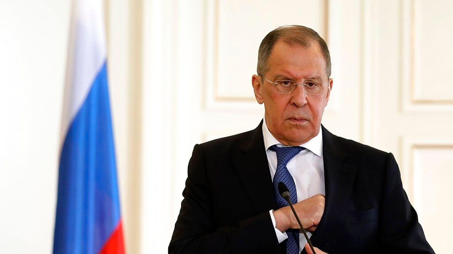 Az orosz külügyminiszer, Szergej Lavrov