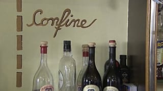 Geteilter Tresen in der Osteria
