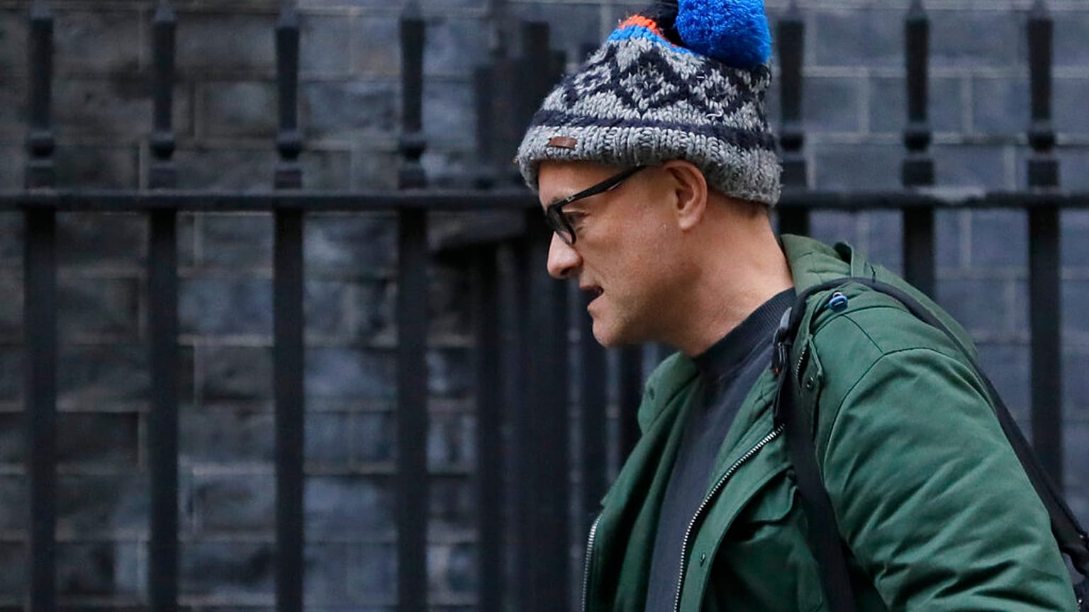 Dominic Cummings, Chief Adviser to Britain's Prime Minister Boris Johnson, arrives in Downing Street in London,