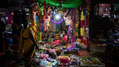 Starßenhändler in Neu Delhi