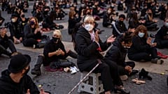 Manifestación en Barcelona para la reapertura del sector de la danza