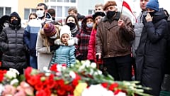 Trauer in Minsk nach dem Tod von Raman Bandarenka