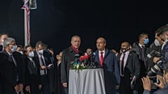 Ο Ρετζέπ Ταγίπ Ερντογάν και ο Ερσίν Τατάρ στην περίκλειστη Αμμόχωστο