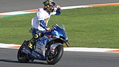 Joan Mir con SUZUKI ECSTAR celebra su victoria en el circuito Ricardo Tormo de Valencia, España 15/11/2020