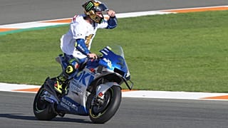 Joan Mir con SUZUKI ECSTAR celebra su victoria en el circuito Ricardo Tormo de Valencia, España 15/11/2020