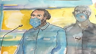 Croquis d'Ayoub El Khazzani au procès