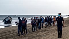 Migrants débarquant aux Canaries, 20 octobre 2020 