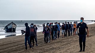 Migrants débarquant aux Canaries, 20 octobre 2020