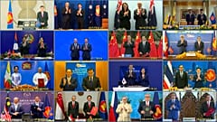 Στιγμιότυπο από την διαδικτυακή υπογραφή της συμφωνίας 