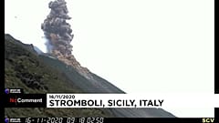 Explosão no vulcão Stromboli