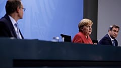 Pressekonferenz mit Angela Merkel
