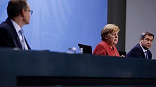 Pressekonferenz mit Angela Merkel