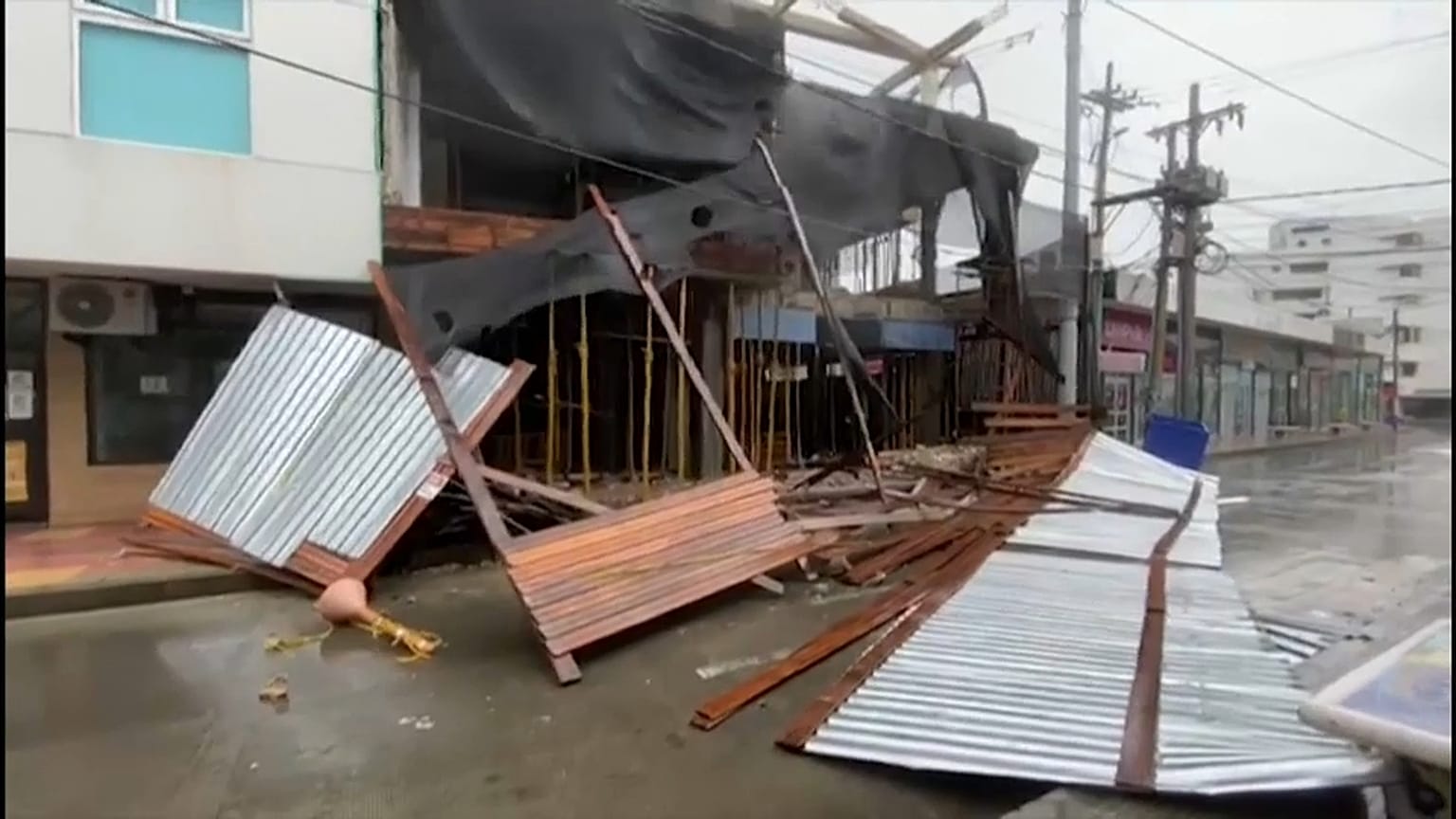 Destrozos en el Caribe norte de Nicaragua